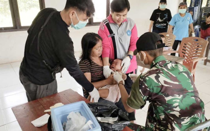 Pelayanan posyandu balita di perbatasan 