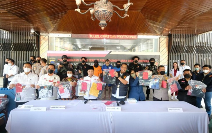 Konferensi Pers Polda Jaten di Markas Polda Jateng, Jalan Pahlawan Semarang, Rabu (7/9).