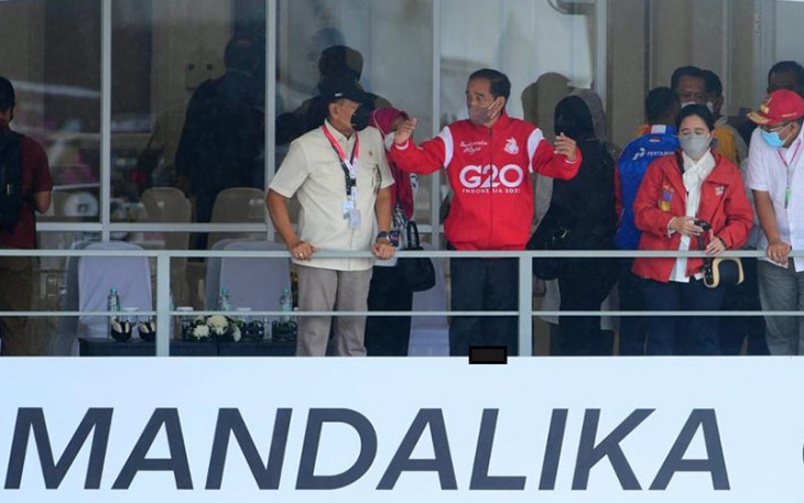 Bersama Presiden Jokowi, Puan Nonton MotoGP di Mandalika