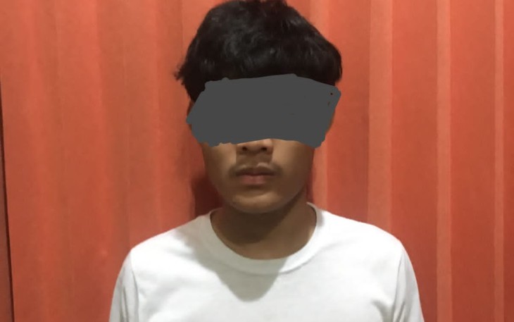 Tersangka saat diamankan