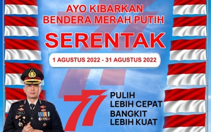 Kapolres Aceh Timur Serukan Pengibaran Bendera Merah Putih