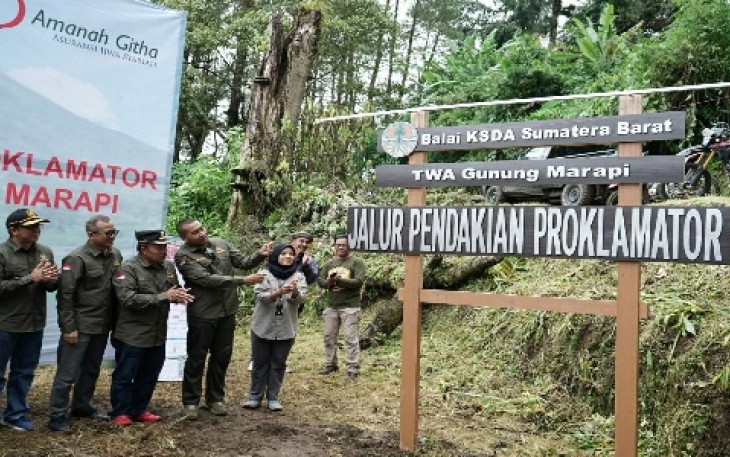 Kawasan hutan konservasi resmi miliki jalur pendakian dengan nama baru, Yakni "Jalur Proklamator."