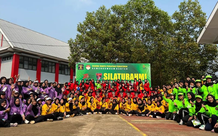 DWP Pengayoman Banten saat Ikut Meriahkan Peringatan HDKD ke-77 Tahun 2022