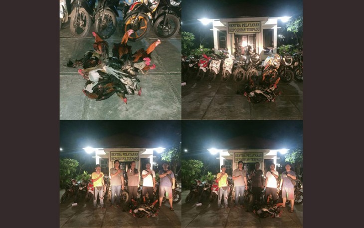 Polisi saat sita barang bukti