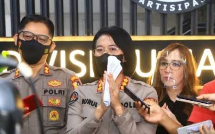 Kabagpenum Divisi Humas Polri Kombes Nurul Azizah kepada awak media, Jakarta, Selasa (11/10).