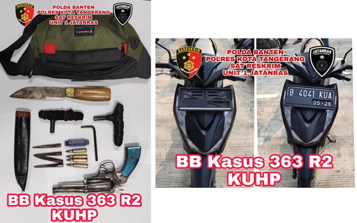 Barang Bukti saat diamankan
