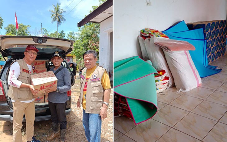 Tim BPBD saat Salurkan Bantuan Logistik ke Korban Banjir Kota Palopo
