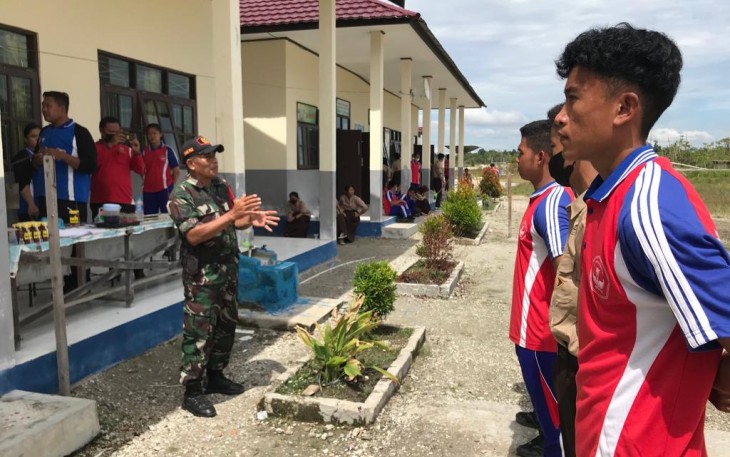 Koramil Sepang saat Seleksi Paskibra Tingkat SLTA Kecamatan Mihing Raya 
