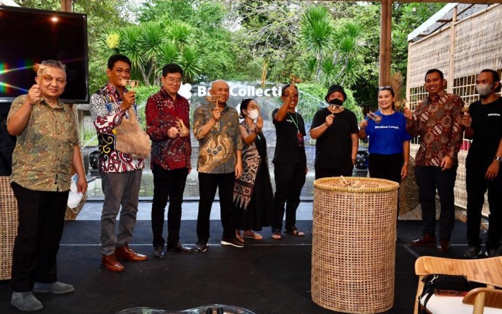 MenKopUKM Teten Masduki dalam Opening Ceremony side event G20 bertajuk Future SMEs Village: Local Wisdom For Global Sustainability di Bali Collection, Nusa Dua, Bali, Jumat (11/11).