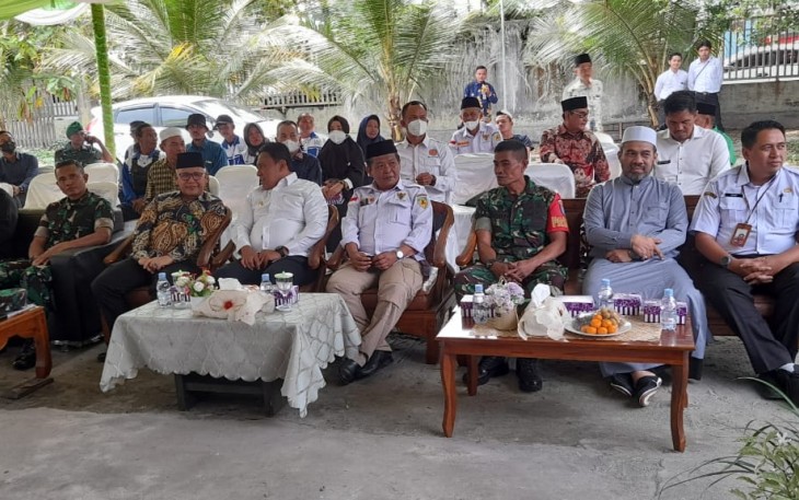 Pasi Teritorial saat Hadiri Launching ATM Beras dan Penyerahan Rumah Layak Huni Baznas Prov Kalteng 