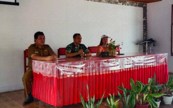Dandim 1310/Bitung saat memberikan materi