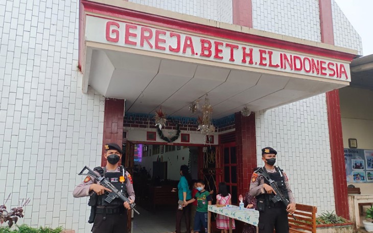 Polres Banjarnegara saat Lakukan Pengamanan