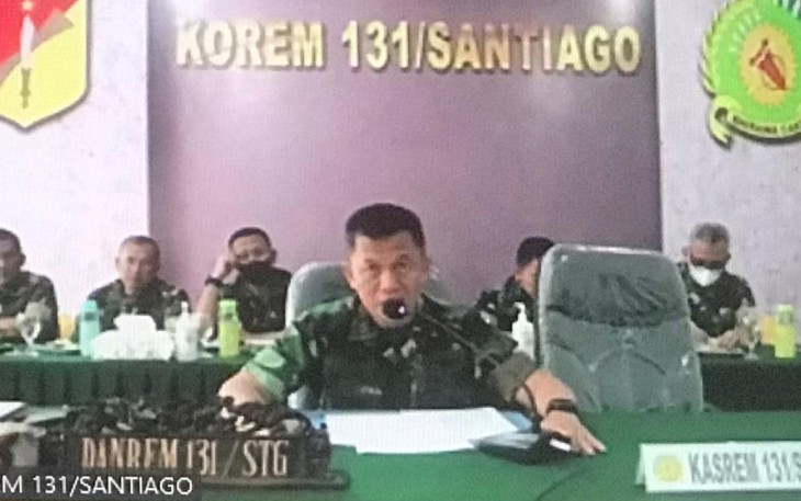 Danrem saat memberikan arahannya