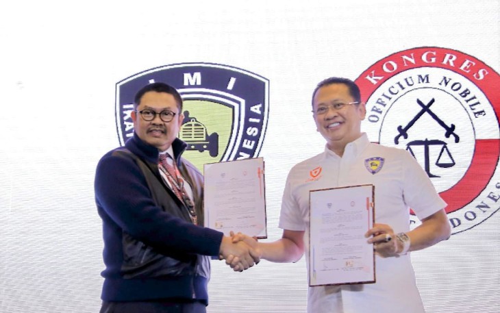 Bambang Soesatyo bersama Presiden Kongres Advokat Indonesia (KAI) Tjoetjoe Hernanto 