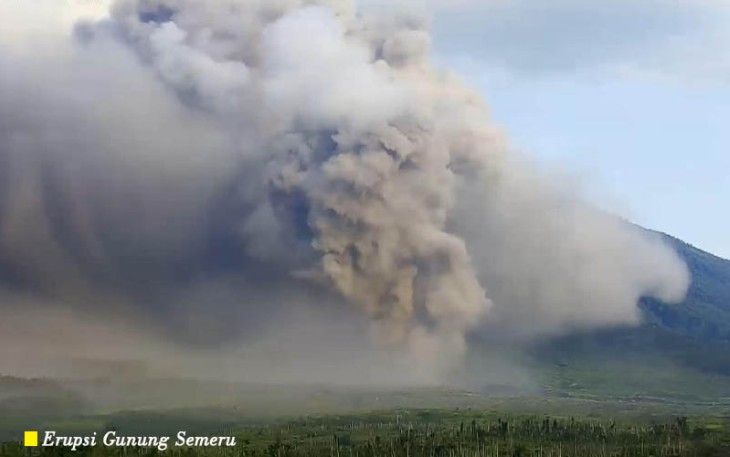 Pasca erupsi gunung semeru