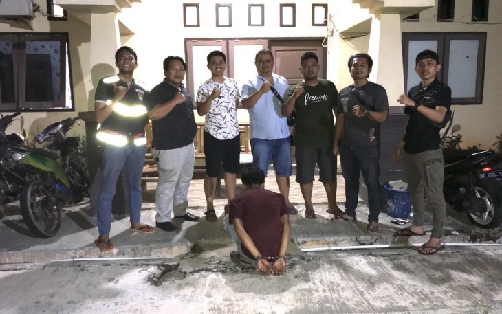 Tersangka saat diamankan
