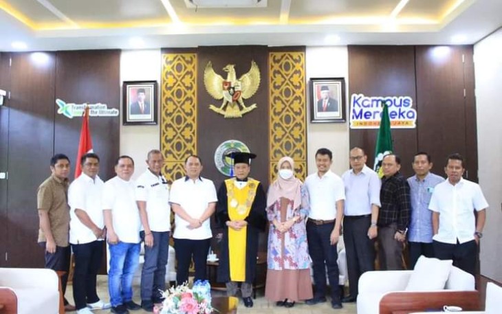 Bupati Labuhanbatu saat Silahturahmi ke Universitas Sumatera Utara 