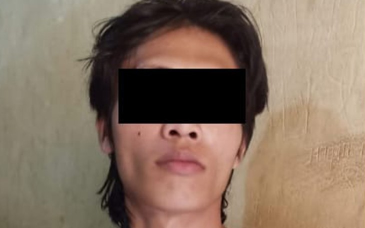 Tersangka saat diamankan