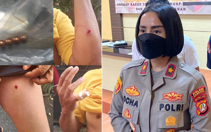 Kapolsek Tambora Polres Metro Jakarta Barat Kompol Rosana Albertina Labobar saat beri keterangan pers 