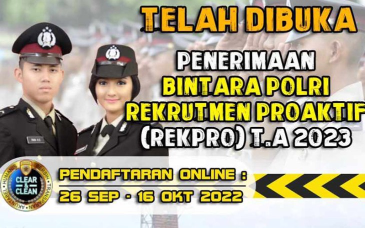 Penerimaan Bintara Polri Rekpro 