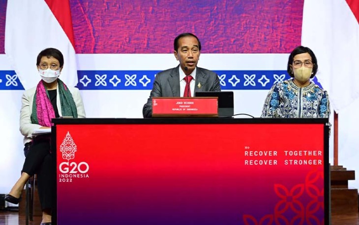 Presiden Jokowi usai menutup KTT G20 di Nusa Dua, Bali, Rabu (16/11) kemarin.