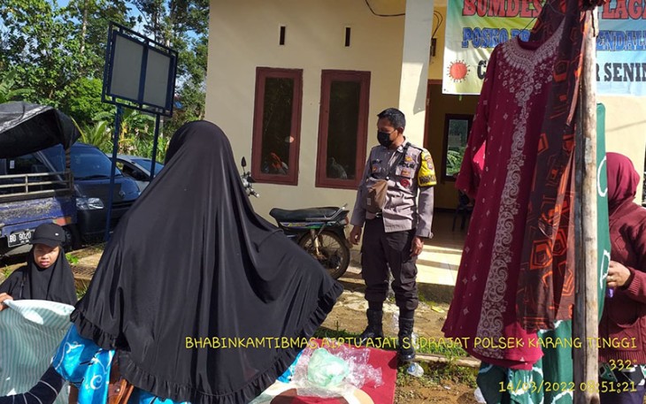Bhabinkamtibmas Polres Benteng Imbau Prokes dan Harkamtibmas