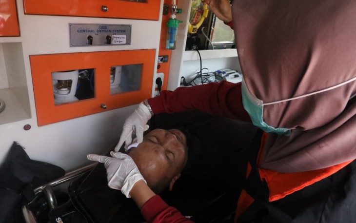 BNPB Simulasikan Penanganan korban Kebakaran 
