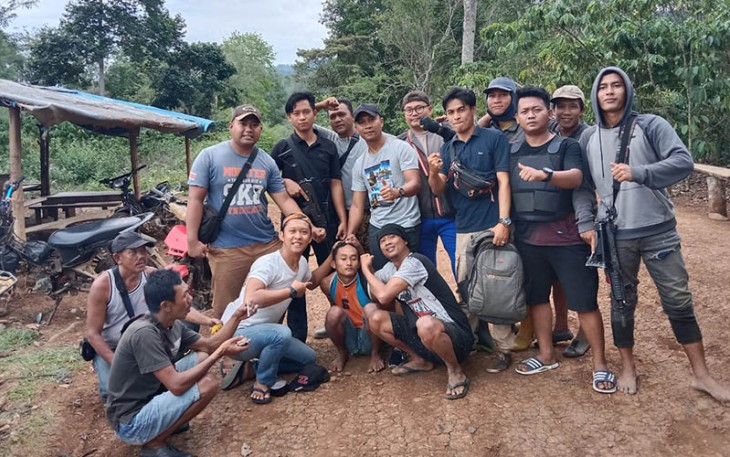 Tersangka saat diringkus petugas