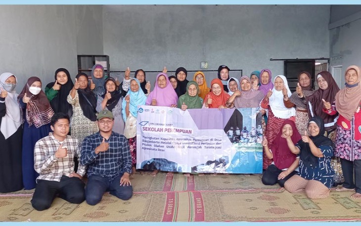 Sosialisasi pengolahan lahan bersama Kelompok Wanita Tani Sari Makmur 