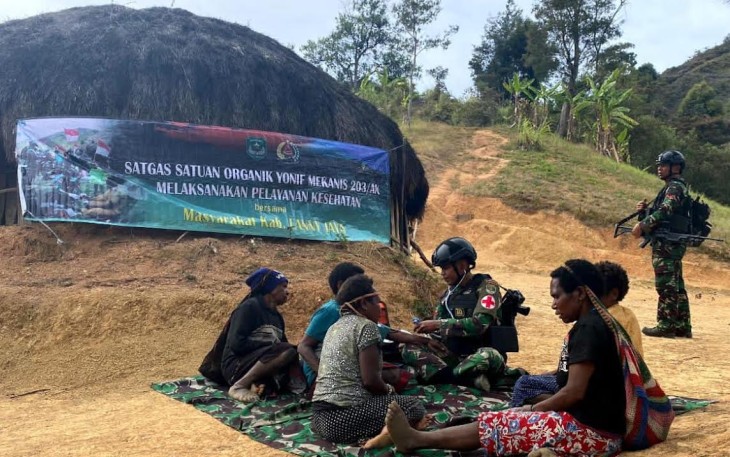 Pos Malagayneri saat Beri Pelayanan Kesehatan kepada Masyarakat Pegunungan Tengah