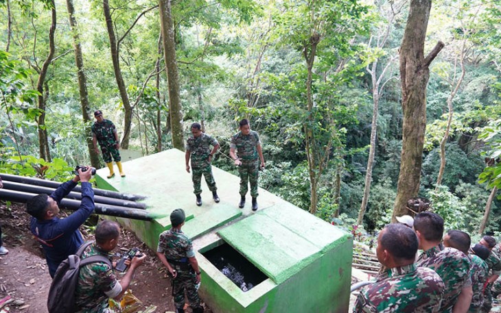 Pangdam Udayana saat Tinjau Pompa Hidram Untuk Aliri 40 Hektar Sawah