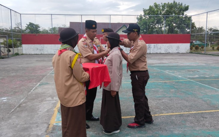 Kasdim 1710/Mimika Pimpin Upacara Penutupan Persami Saka Wira Kartika Semester II 2023 