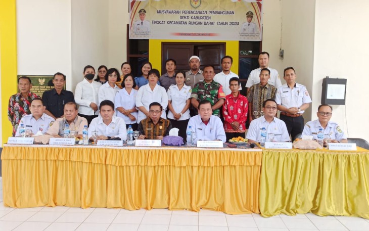 Danramil 1016-05/Rungan saat Hadiri Musrenbang RKPD Kecamatan Rungan Barat 