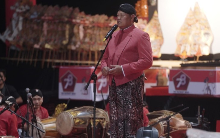 Panglima TNI Laksamana TNI Yudo Margono, S.E., M.M., saat meberikan sambutan
