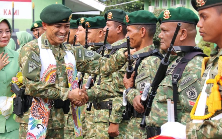 Pelepasan Letkol Inf Rinto Wijaya Sebagai warga Yonif 514 