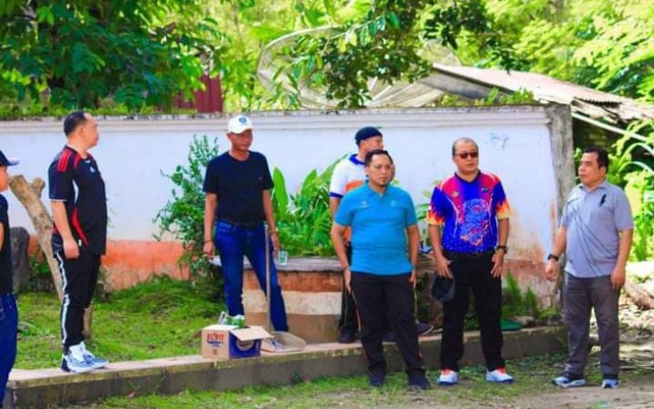Bupati Labuhanbatu saat Tinjau Gotong Royong Jumat Bersih