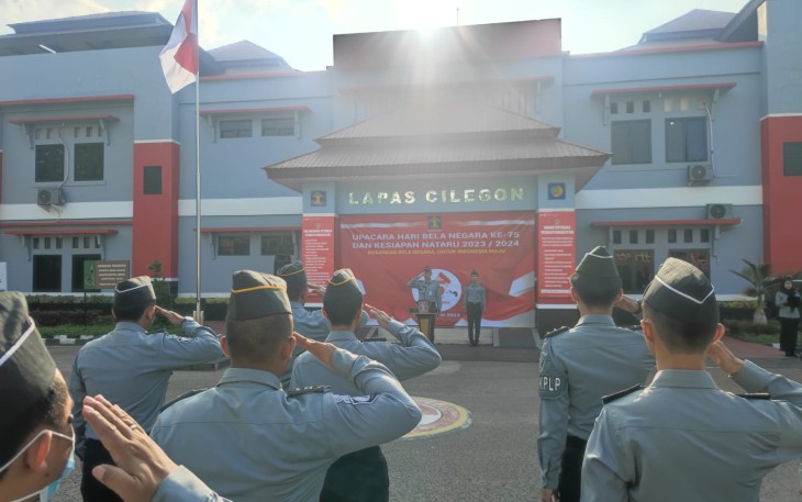 Lapas Cilegon Gelar Upacara Hari Bela Negara ke-75