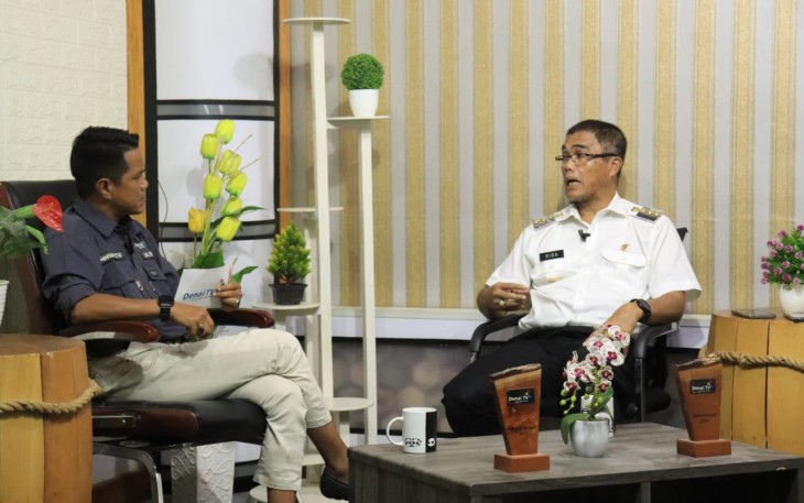  Pj.Wali Kota Payakumbuh, Rida Ananda menghadiri talkshow pada program Opini Denai TV.