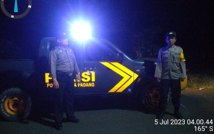 Polsek Kota Padang Berikan Rasa Aman dengan Patroli Jalan Lintas 