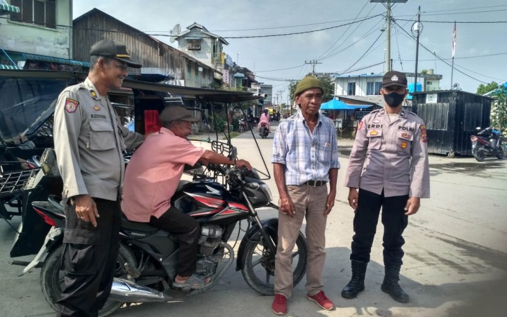 Polsek Medang Deras Lakukan Patroli