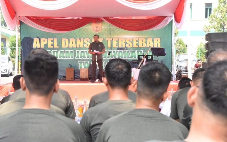  Pangdam Jaya/Jayakarta Mayjen TNI Mohamad Hasan Tutup Apel Dansat TNI AD Tersebar Kodam Jaya/Jayakarta TA 2023