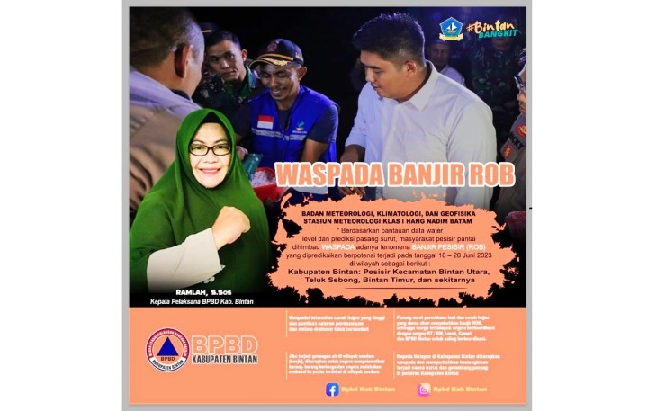 Masyarakat Bintan Diimbau Waspada Banjir ROB
