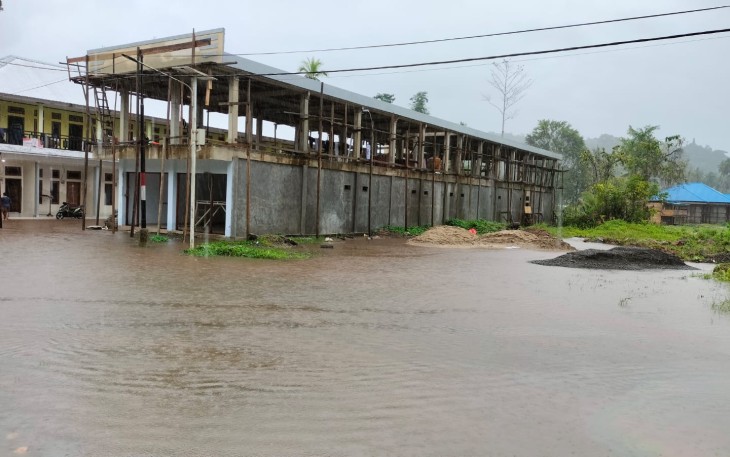 Banjir Halmahera Tengah Berangsur Surut