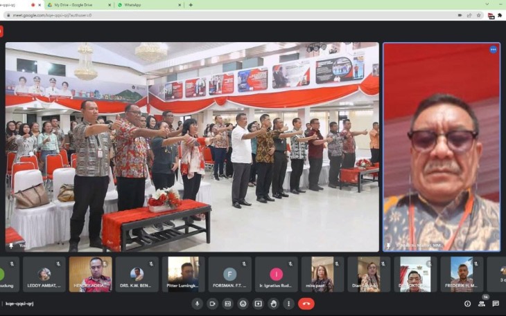 Wali Kota Bitung Maurits Mantiri Buka Kegiatan Rembuk Stunting Via Zoom