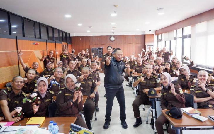 Peserta Pendidikan dan Pelatihan Pembentukan Jaksa (PPPJ) Kelas III Angkatan LXXX (80) Gelombang I Tahun 2023.