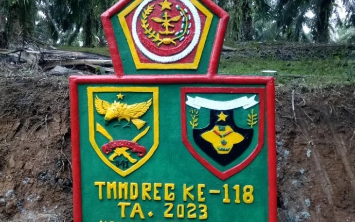 Sasaran Fisik Tugu TMMD Kodim 0408/BS Sebagai Prasasti Selesai