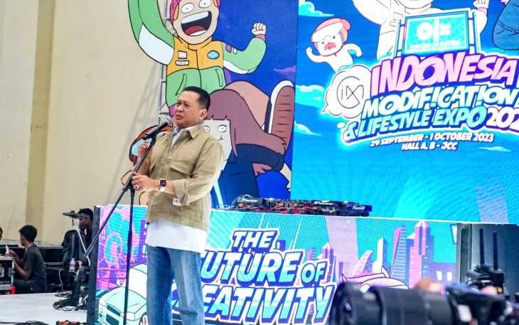 Ketua Umum IMI Bamsoet Buka OLX Indonesia Modification and Lifestyle Expo 2023