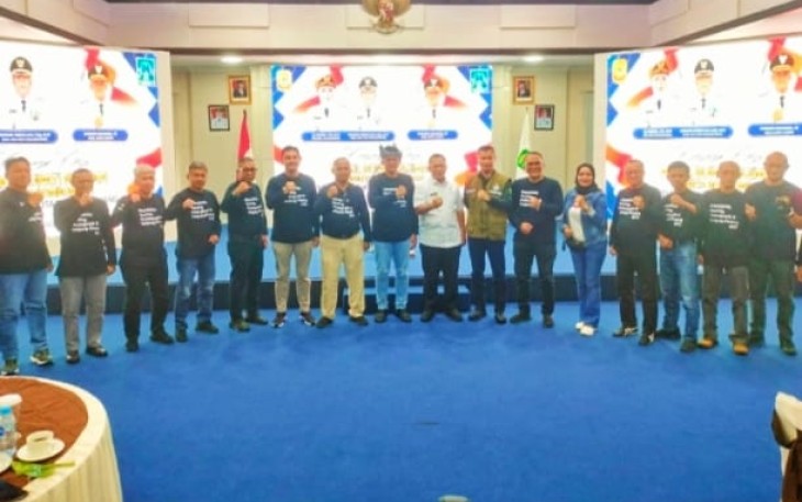 Wakil Bupati Kabupaten Sleman, Danang Maharsa saat melakukan kunjungan kerja (kunker) ke Pemerintah Kota Tanjungpinang, Rabu (14/6/2023) di Kantor Wali Kota Tanjungpinang, Senggarang.