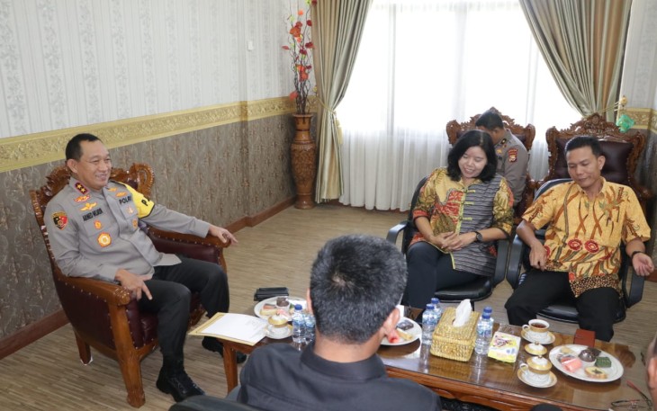  Kapolda Bengkulu saat Terima Audiensi Pemerhati Jurnalis Siber 
