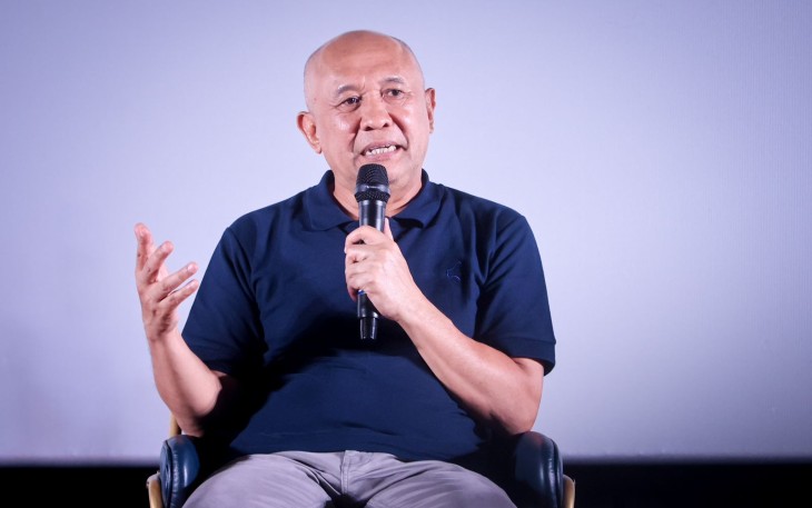 MenKopUKM Teten Masduki dalam acara pembukaan Revolusi Lokal yang mengusung tema Era Baru Pahlawan UMKM Lokal di Jakarta, Jumat (10/11/2023).  